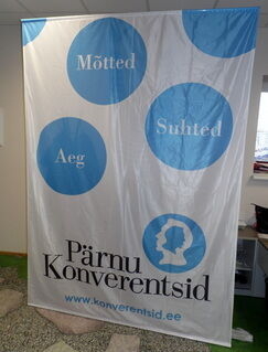 Lipukankaasta banneri Pärnu Konveretntsid