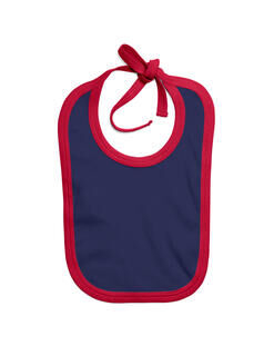 Baby Bib with Contrast Ties 4. picture