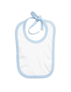 Baby Bib with Contrast Ties 5. picture