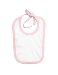 Baby Bib with Contrast Ties 3. picture