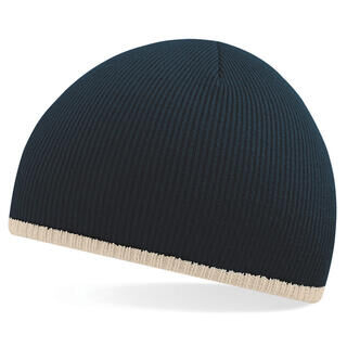 Two-Tone Beanie Knitted Hat 4. pilt