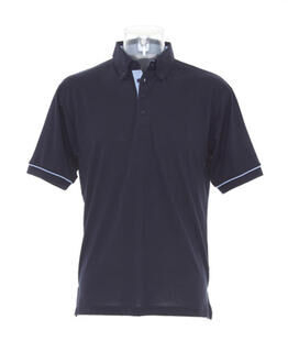 Contrast Button Down Collar Polo 2. picture