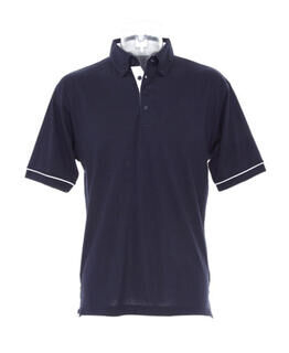 Contrast Button Down Collar Polo 4. picture