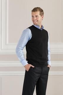 Mens V-Neck Sleeveless Knitted Pullover 3. picture