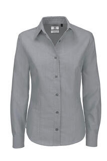 Ladies` Oxford Long Sleeve Shirt 3. picture