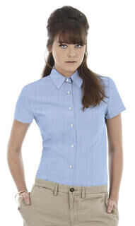Ladies` Oxford Short Sleeve Shirt 2. picture