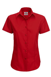 Ladies` Smart Short Sleeve Poplin Shirt 3. picture
