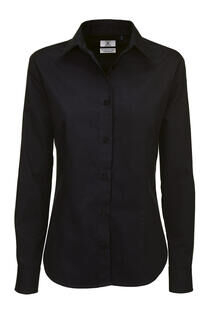 Ladies` Sharp Twill Long Sleeve Shirt 6. picture