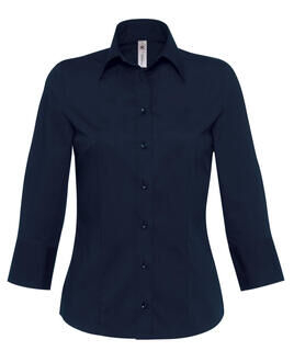 Poplin Blouse with 3/4 Sleeves 3. picture