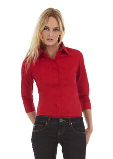 Poplin Blouse with 3/4 Sleeves 5. picture