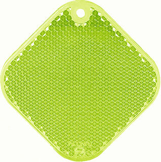 Reflector square 63x63mm green