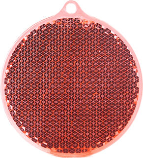 Reflector round 55x61mm red