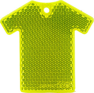 Reflector T-shirt 64x63mm yellow